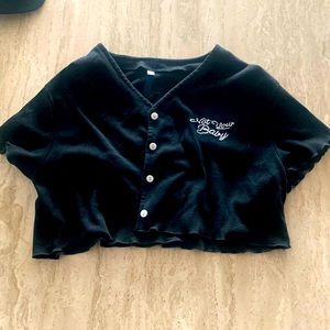 Crop Top that says Not Your Baby on it